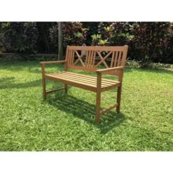 FINLANDEK - Banc De Jardin 120cm En Bois Exotique - 120x60x90cm -Mobilier De Jardin finlandek banc de jardin 120cm en bois exotique 120x60x90cm 3612407256354 461982