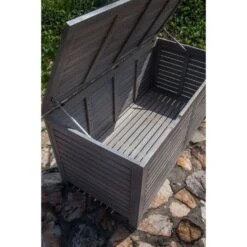 FINLANDEK - Coffre En Acacia Blanchi - HELEA -Mobilier De Jardin finlandek coffre en acacia blanchi helea 3612408603072 439967