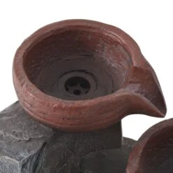 Fontaine D'intérieur Avec Lampe LED Polyrésine 2 -Mobilier De Jardin fontaine d interieur avec lampe led polyresine 3666722204064 1164448