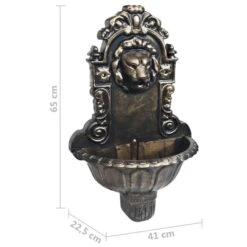 Fontaine Murale Design De Tête De Lion Bronze -Mobilier De Jardin fontaine murale design de tete de lion bronze 3666722177665 1220387