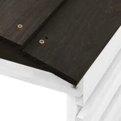 Garage De Tondeuse à Gazon Noir Et Blanc 78x74x54 Cm Sapin -Mobilier De Jardin garage de tondeuse a gazon noir et blanc 78x74x54 cm sapin 3666722183178 1215276