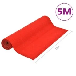 Gazon Artificiel Avec Picots 5x1 M Rouge -Mobilier De Jardin gazon artificiel avec picots 5x1 m rouge 8720286084588 1172282