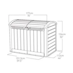 Grand Coffre Multifonctions En PVC Pour Le Jardin 2000L -Mobilier De Jardin grand coffre multifonctions en pvc pour le jardin 2000l 7290106922471 515658