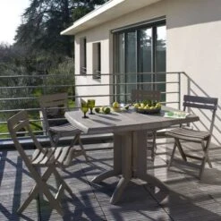 GROSFILLEX Chaise Pliante Miami - Taupe -Mobilier De Jardin grosfillex chaise pliante miami taupe 3100038102510 597559