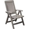 GROSFILLEX Fauteuil Dossier Réglable Fidji 3 - Taupe -Mobilier De Jardin grosfillex fauteuil dossier reglable fidji 3 taupe 3100039501558 597562