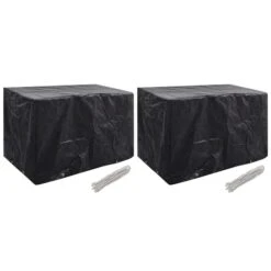 Nouvelles versions 1 Housses De Salon De Jardin 2 Pcs 8 œillets 140x70x90 Cm