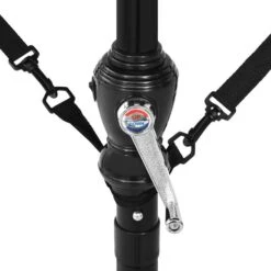 Jeu De Bande De Protection Anti-vent Parasol Noir Polypropylène -Mobilier De Jardin jeu de bande de protection anti vent parasol noir polypropylene 3666722202787 1166234