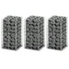 Jeu De Panier De Gabion 3 Pcs Fil Galvanisé 25 X 25 X 50 Cm -Mobilier De Jardin jeu de panier de gabion 3 pcs fil galvanise 25 x 25 x 50 cm 3666722206440 1162065