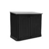 Keter Coffre SIO MIDI 880L Noir/gris -Mobilier De Jardin keter coffre sio midi 880l noir gris 7290112634405 728745