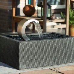 Lame D'eau En Acier Inoxydable Mamba S-LED Ubbink 7504632 -Mobilier De Jardin lame d eau en acier inoxydable mamba s led ubbink 7504632 3666722606257 1209494