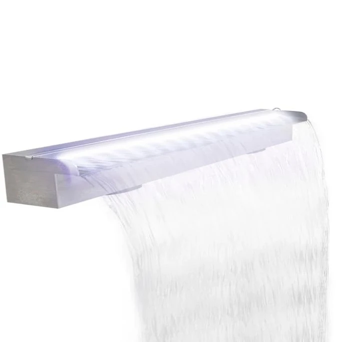 Lame D'eau Rectangulaire à LED 120 Cm En Acier Inoxydable Pour Piscine 3 Lame D'eau Rectangulaire à LED 120 Cm En Acier Inoxydable Pour Piscine