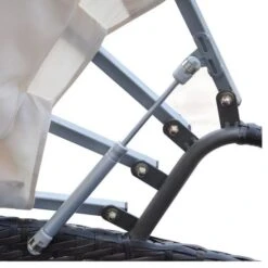 Lit De Jardin Avec Auvent Résine Tressée Marron Velass -Mobilier De Jardin lit de jardin avec auvent resine tressee marron velass 3666722560085 384416