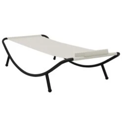 Nouvelles versions -Mobilier De Jardin lit de jardin creme 200x90 cm acier 3666722528269 554118