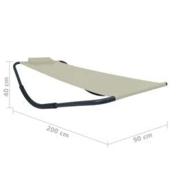 Lit De Jardin Crème 200x90 Cm Acier 13 Lit De Jardin Crème 200x90 Cm Acier -Mobilier De Jardin lit de jardin creme 200x90 cm acier 3666722528290 554102