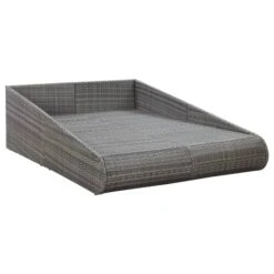 Lit De Jardin Gris 200x139 Cm Résine Tressée -Mobilier De Jardin lit de jardin gris 200x139 cm resine tressee 8719883860411 980753