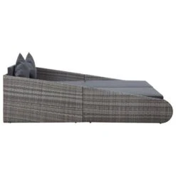 Lit De Jardin Gris 200x139 Cm Résine Tressée -Mobilier De Jardin lit de jardin gris 200x139 cm resine tressee 8719883860411 980754
