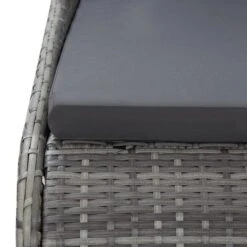 Lit De Jardin Gris 200x139 Cm Résine Tressée -Mobilier De Jardin lit de jardin gris 200x139 cm resine tressee 8719883860411 980756