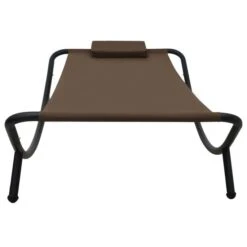 Lit De Jardin Marron 200x90 Cm Acier 2 -Mobilier De Jardin lit de jardin marron 200x90 cm acier 3666722528276 554112