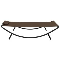 Lit De Jardin Marron 200x90 Cm Acier 2 -Mobilier De Jardin lit de jardin marron 200x90 cm acier 3666722528276 554113