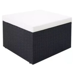 Lit De Jardin Modulable à Auvent Résine Tressée Noire Velass 10 Lit De Jardin Modulable à Auvent Résine Tressée Noire Velass -Mobilier De Jardin lit de jardin modulable a auvent resine tressee noire velass 8718475501893 388857