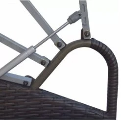 Lit De Jardin Rond Avec Toit Résine Tressée Marron Velass -Mobilier De Jardin lit de jardin rond avec toit resine tressee marron velass 8718475502500 384412