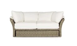 Lit De Jardin Rotatif En Aluminium Tresse En Fibre Blanc Laurie -Mobilier De Jardin lit de jardin rotatif en aluminium tresse en fibre blanc laurie 3666722592338 1393490