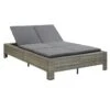 Lit De Jardin Tissu Et Résine Tressée Gris Daget -Mobilier De Jardin lit de jardin tissu et resine tressee gris daget 3666722558310 386077