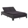 Lit De Jardin Tissu Et Résine Tressée Noir Daget -Mobilier De Jardin lit de jardin tissu et resine tressee noir daget 3666722558297 386085