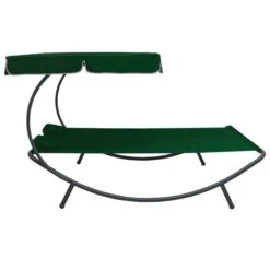 Lit De Repos D'extérieur Avec Auvent Et Oreillers Vert 11 Lit De Repos D'extérieur Avec Auvent Et Oreillers Vert -Mobilier De Jardin lit de repos d exterieur avec auvent et oreillers vert 3666722354585 944091