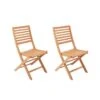 Lot De 2 Chaises De Jardin Pliantes En Eucalyptus FSC - 57 X 46,5 X 90 Cm -Mobilier De Jardin lot de 2 chaises de jardin pliantes en eucalyptus fsc 57 x 46 5 x 90 cm 3612401826096 1246543