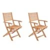Lot De 2 Fauteuils Pliantes De Jardin En Eucalyptus FSC - 57,5x56x90cm -Mobilier De Jardin lot de 2 fauteuils pliantes de jardin en eucalyptus fsc 57 5x56x90cm 3612401826102 659062