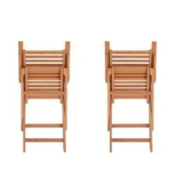 Lot De 2 Fauteuils Pliantes De Jardin En Eucalyptus FSC - 57,5x56x90cm -Mobilier De Jardin lot de 2 fauteuils pliantes de jardin en eucalyptus fsc 57 5x56x90cm 3612401826102 659063