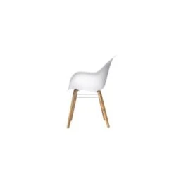 Lot De 2 Fauteuils - Polypropylene Et Bois Acacia - Blanc -Mobilier De Jardin lot de 2 fauteuils polypropylene et bois acacia blanc 3533413000659 429840