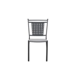 Lot De 4 Chaises A Manger De Jardin - Style Zellige - Acier Thermolaqué + Textilene - 50 X 59 X 91 Cm -Mobilier De Jardin lot de 4 chaises a manger de jardin style zellige acier thermolaque textilene 50 x 59 x 91 cm 3619999329817 1297404