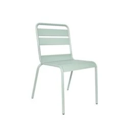 Lot De 4 Chaises De Jardin - Acier - Vert Céladon -Mobilier De Jardin lot de 4 chaises de jardin acier vert celadon 3619999332954 1321845