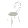 Lot De 4 Chaises De Jardin Romantique Empilable En Fer Forgé - Blanc -Mobilier De Jardin lot de 4 chaises de jardin romantique empilable en fer forge blanc 8412045111917 438560