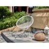 MANA Fauteuil Design En Forme D'oeuf - Cordage En Plastique Blanc 2 MANA Fauteuil Design En Forme D'oeuf - Cordage En Plastique Blanc -Mobilier De Jardin mana fauteuil design en forme d oeuf cordage en plastique blanc 3612408086721 429848