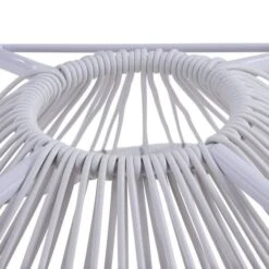 MANA Fauteuil Design En Forme D'oeuf - Cordage En Plastique Blanc -Mobilier De Jardin mana fauteuil design en forme d oeuf cordage en plastique blanc 3612408086721 429850