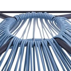 MANA Fauteuil Design En Forme D'oeuf - Cordage En Plastique Bleu Pastel -Mobilier De Jardin mana fauteuil design en forme d oeuf cordage en plastique bleu pastel 3612408086745 429854