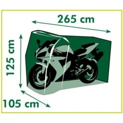 Nature Housse De Motocyclette 265x105x125 Cm -Mobilier De Jardin nature housse de motocyclette 265x105x125 cm 8711338724293 1219691