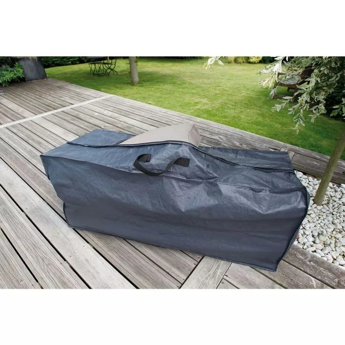 Nature Housse De Protection Pour Coussins D'extérieur 128x57x37 Cm 4 Nature Housse De Protection Pour Coussins D'extérieur 128x57x37 Cm – Image 2