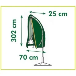 Nature Housse De Protection Pour Parasols 302x70x25 Cm -Mobilier De Jardin nature housse de protection pour parasols 302x70x25 cm 3666722187015 1209525