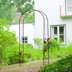 Nature Voûte De Jardin Métal 100x37x230 Cm Noir -Mobilier De Jardin nature voute de jardin metal 100x37x230 cm noir 3666722184335 1212761