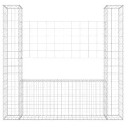 Panier De Gabion En Forme De U Avec 2 Poteaux Fer 140x20x150 Cm 10 Panier De Gabion En Forme De U Avec 2 Poteaux Fer 140x20x150 Cm -Mobilier De Jardin panier de gabion en forme de u avec 2 poteaux fer 140x20x150 cm 3666722149389 1264026
