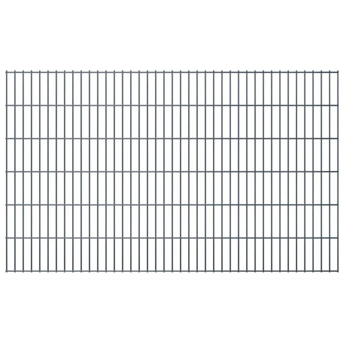 Panneau De Clôture De Jardin 2D 2,008x1,23 M Gris 3 Panneau De Clôture De Jardin 2D 2,008x1,23 M Gris