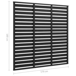 Panneau De Clôture WPC 170x180 Cm Noir -Mobilier De Jardin panneau de cloture wpc 170x180 cm noir 8720286194959 1172945