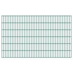 Panneaux De Clôture De Jardin 2D 2,008x1,23 M 36 M Total Vert