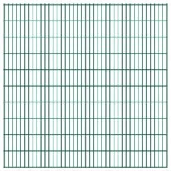 Panneaux De Clôture De Jardin 2D 2,008x2,03 M 12 M Total Vert