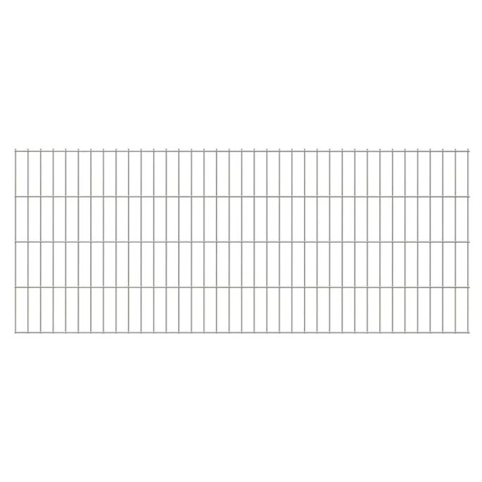 Panneaux De Clôture De Jardin 2D 2008x0,83 M 46 M Total Argenté 3 Panneaux De Clôture De Jardin 2D 2008x0,83 M 46 M Total Argenté