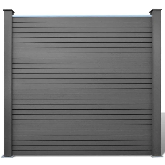 Panneaux De Clôture De Jardin 3 Pcs WPC 538 Cm Gris 3 Panneaux De Clôture De Jardin 3 Pcs WPC 538 Cm Gris